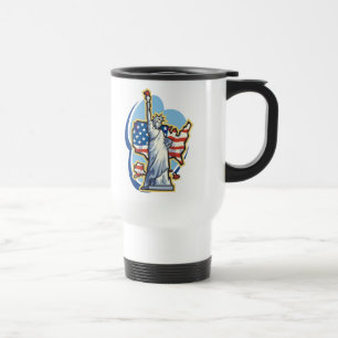 Statue De Liberty Travel Mug