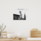 Statue de Neptune, Florence, Poster (Cuisine)