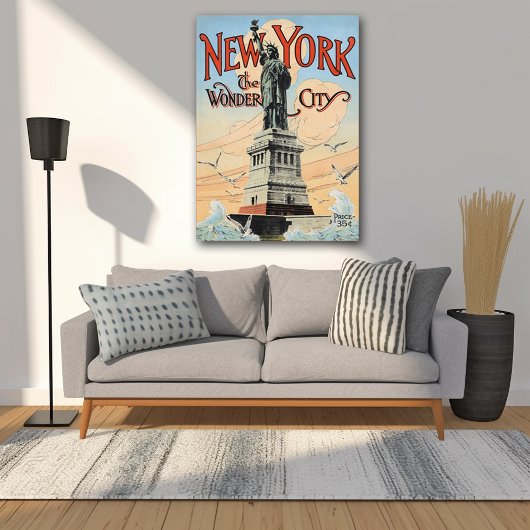 Statue de New York du Poster vintage de la liberté