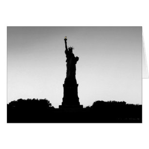 Statue de silhouette de liberté
