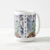 Statue des tasses de coutume de liberté (Devant droit)