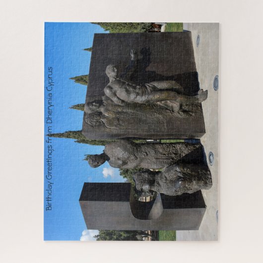 Statue Dherynia Chypre. Jigsaw Puzzle (Vertical)