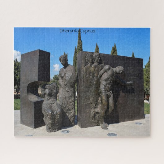 Statue Dherynia Chypre. Puzzle (Horizontal)