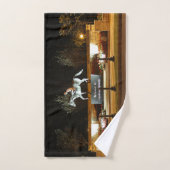 Statue du Cheval Danseuse autochtone Saratoga Serv (Serviette à main)