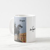 Statue du duc de Wellington, mug de Glasgow (Devant gauche)