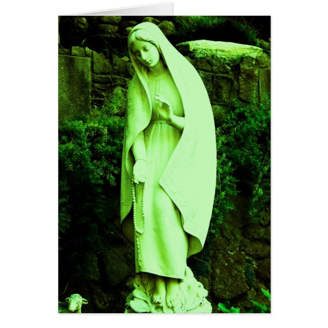 Statue du jardin de la Vierge verte modifiée (Devant)