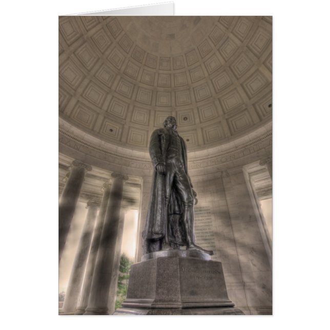 Statue en bronze du mémorial Thomas Jefferson (Devant)