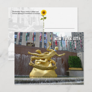 Statue et fontaine de Prométhée - Carte postale de