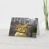 Statue & Fontaine Prometheus - Carte NYC (Devant)