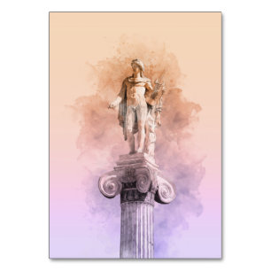 Statue grecque classique d'Apollo Numéro de table