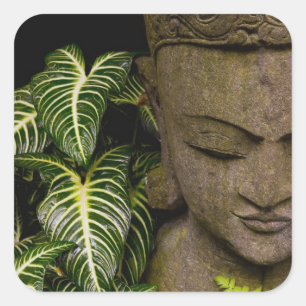 Statue in a Garden Location Information: Chiang Ma Vierkante Sticker