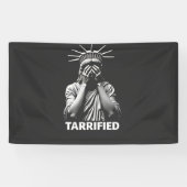 Statue Liberty New York America officieel aangekon Spandoek (Horizontaal)