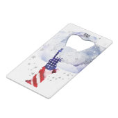 *~* Statue militaire Liberty Rouge Blanc Bleu Vété (Devant Angle)