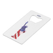 *~* Statue militaire vétéran Liberty Blanc Bleu Ro (Dos Angle)