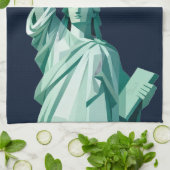 Statue moderne Liberty Serviette de cuisine (Plié)