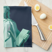 Statue moderne Liberty Serviette de cuisine (Quart Plié)