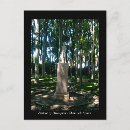 Statue of Dionysos - Chirivel, Almeria, Spanje Briefkaart (Voorkant)