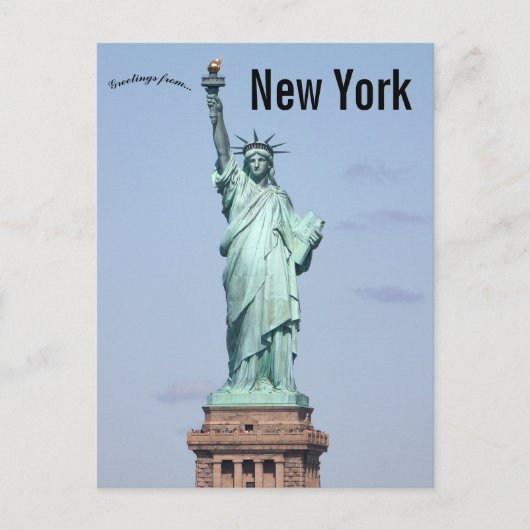 Statue of Liberty Blue Sky New York, Verenigde Sta Briefkaart (Voorkant)