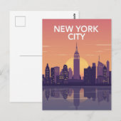 Statue of Liberty Bold Graphic Est 1886 Briefkaart (Voorkant / Achterkant)