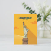 Statue of Liberty Est. 1886 Briefkaart (Staand voorkant)