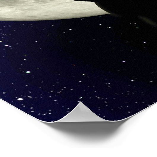 Statue of Liberty in Front of the Moon Poster (Coin)