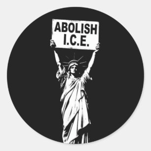 Statue of Liberty Protest – Afschaffen ICE Ronde Sticker
