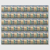 Statue of Liberty with a Dripping Ice Cream Cone Cadeaupapier (Vlak)