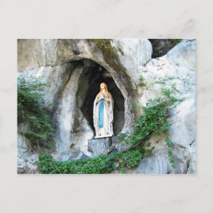 Statue of Our Lady of Lourdes, Lourdes, Frankrijk Briefkaart