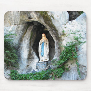 Statue of Our Lady of Lourdes, Lourdes, Frankrijk Muismat