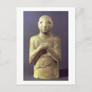 Statue of the God Utu, Mesopotamian, c.2400 BC (li Briefkaart