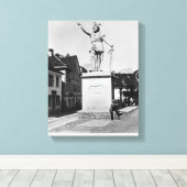 Statue of William Tell, c.1860-90 Canvas Afdruk (Insitu (Houten vloer))
