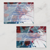 Statue patriotique des cartes de visite des (Devant / Derrière)