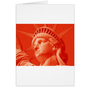 Statue rouge de la Liberté
