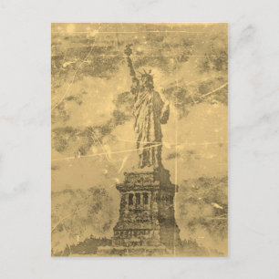 Statue vintage De La Liberté New York #2 - Cartes 