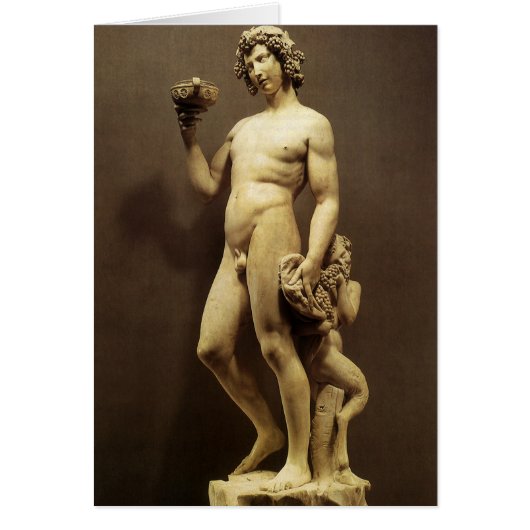Statue vintage de la Renaissance, Bacchus par Mich (Devant)