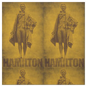 Statuesque Alexander Hamilton Design Stof (Close Up)