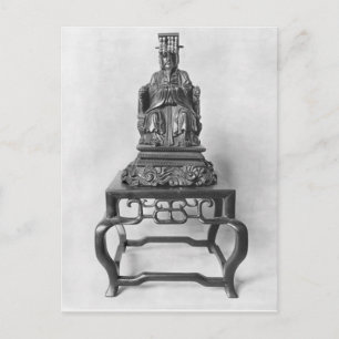 Statuette of Confucius as a Mandarin, Qing Briefkaart