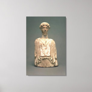 Statuette of Persephone, Attic, c.500 BC (terracot Canvas Afdruk