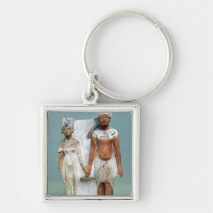 Statuette van Amenophis IV en Nefertiti Sleutelhanger