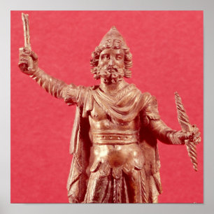 Statuette van Jupiter Dolichenus Poster