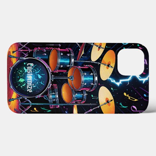 Status Cymbals Drum Set Case-Mate iPhone Case (Achterkant (horizontaal))