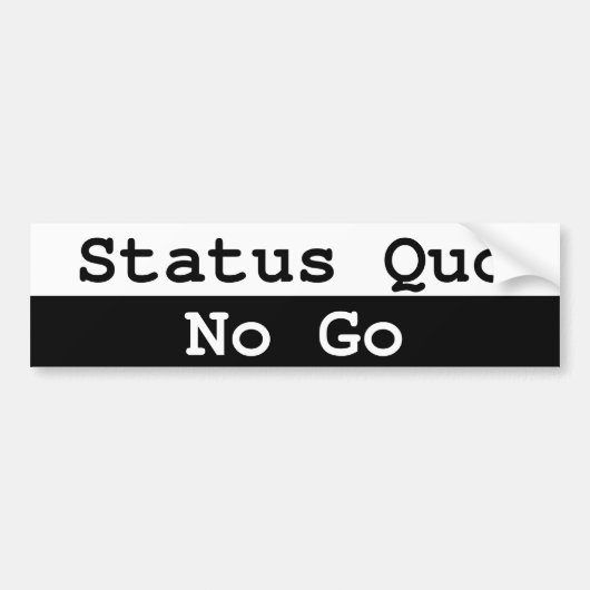 Status Quo Bumpersticker (Voorkant)