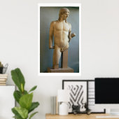 Status van Apollo, Grieks, c.480-400 BC (marmer) Poster (Thuiskantoor)