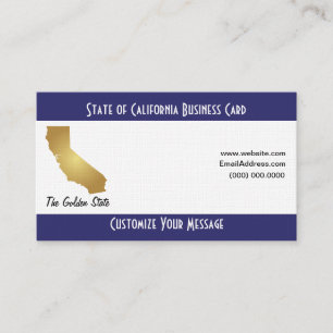 Status van California Business Card Template Visitekaartje