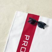 Status van Californische republiek gepersonaliseer Strandlaken (In situ)