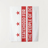 status van de bevolking van Washington DC  Wandkleed (Voorkant)