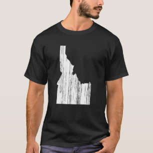 Status van de omtrek van Idaho-onderdruk T-shirt