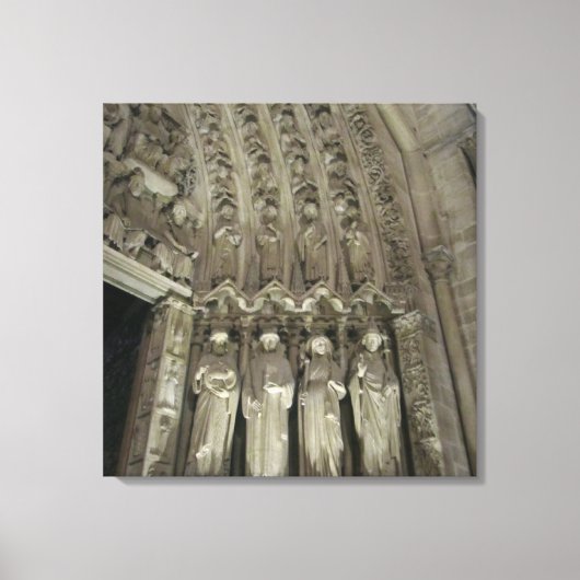Status van Notre Dame Canvas Afdruk (Voorkant)