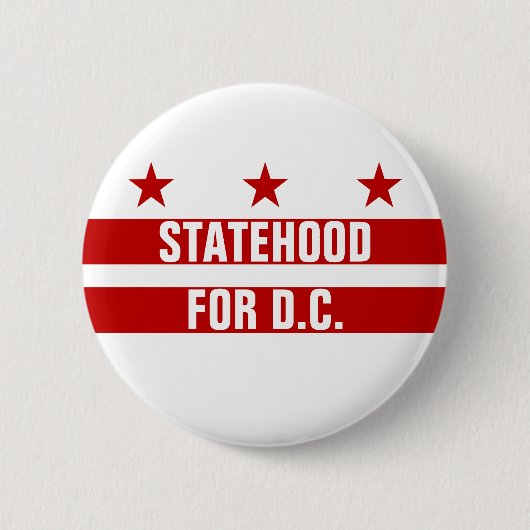 Status van Washington DC-Button Ronde Button 5,7 Cm (Voorkant)