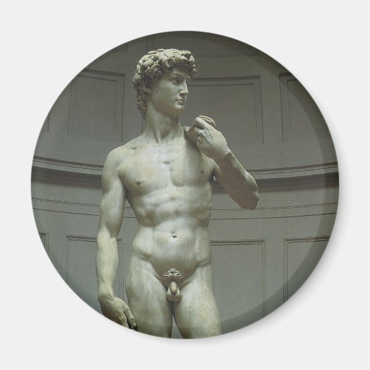 Statuut van David van Michelangelo Magneet (Voorkant)
